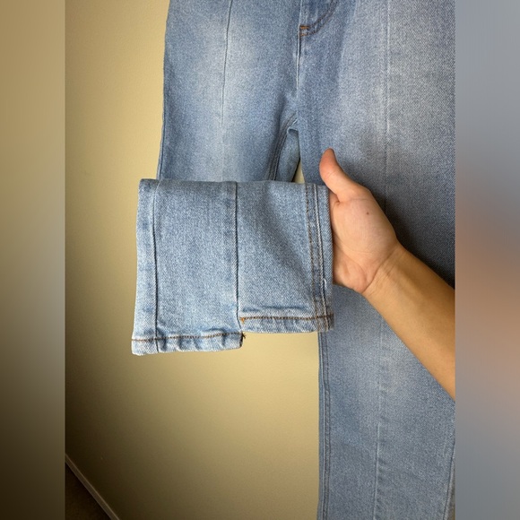 CAVALLI CLASS | Split Seam HR Cropped Jeans - Picture 7 of 14